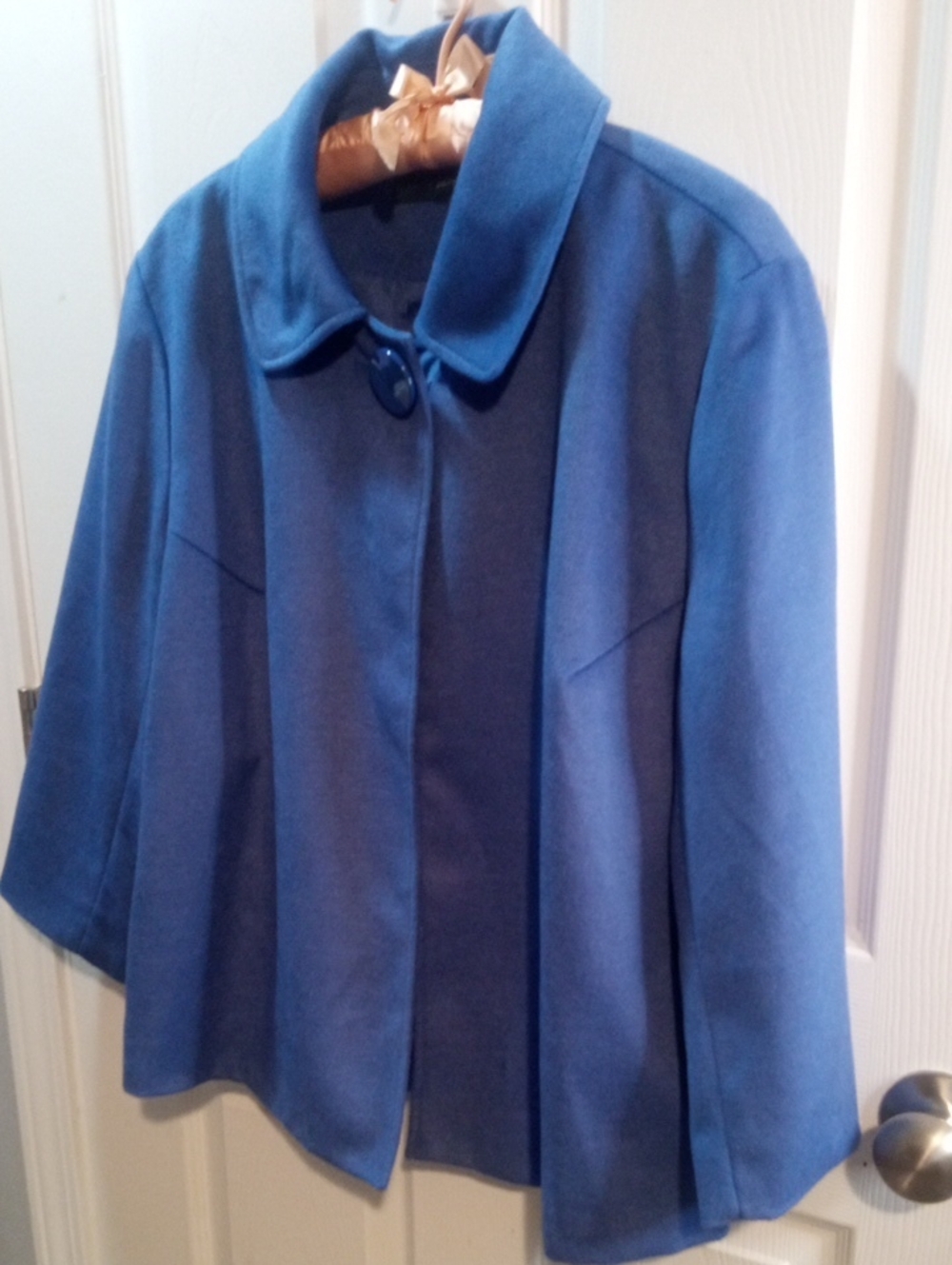 HARVE BENARD Royal Blue Short Swing Peacoat - Picture 5 of 8